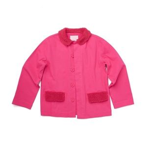 Hot pink Sherpa work jacket